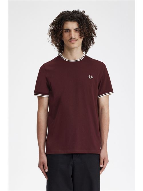 t-shirt bordino Fred Perry | M1588597